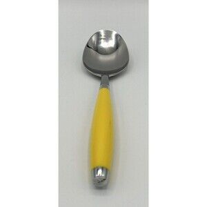 Fiestaware Sunflower Yellow‎ Stainless Steel Serving Spoon Signed
